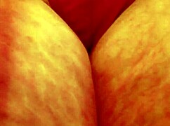 dawnskye1962 flashes her huge curvy ass and hairy pussy in retro update curves everywhere