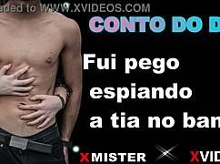 caught spying on aunt showering turns into erotic family tale?