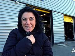 sabrina begs for one cock in her ass and another deep in her wet pussy french style