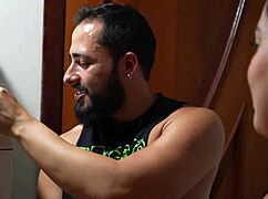 Horny Stud Picks Curvy Chubby at Bar Licks Feet Fucks Rough