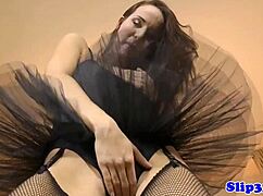 omg this classy euro model teen bounces wild on old man's cock in stockings 💦🍆