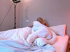 Girlfriend Wakes Couple with Morning Blowjob and Doggy