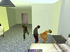 Prostitute Tainara joins huge orgy with King BGO special guest bang