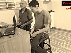 Doctor Grabs Young Guy's Cock During Checkup Ends In Wife Fuck Fest