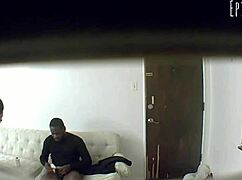 spy cam catches ebony's secret blowjob cum thrill and hidden desire