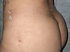 mature brazilian milf showers big ass tits with monster cock fucking and squirting 😍🚿🍑💦