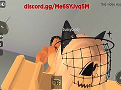 this cute african roblox girl gets fucked hard by a chad player