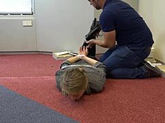 Violet Haze, teen real estate agent bound tight – ready for gagging deepthroat choking?