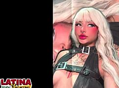 Emily Sinner Goth Emo Latina Slut Sucks Monster Cock in Colombia Casting