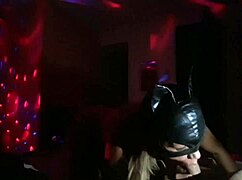 ladyboy cleans daddy's cock swallowing every cum drop after deepthroat