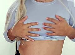 webcam transsexual crossdresser tries fresh outfit on live cam