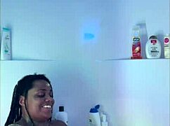 this homemade amateur ebony black shower time is awesome 🚿😍