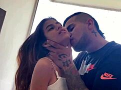 check out this colombian college girl in miniskirt getting her small perfect tits kissed licked and spit on passionately full story