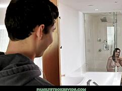 dude catches stepsis with dildo then joins