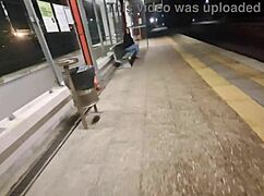 so there i was bent over at the train station fucking a stranger's cock outdoors