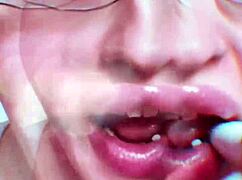 i'm the nude lipstick goddess making your cock throb hard