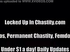 i'm locked in chastity by carissa montgomery, humiliating handjob tease...