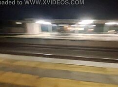 so there i was bent over at the train station fucking a stranger's cock outdoors