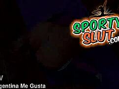 Hard Round Ass Deep Cameltoe in Tight Lycra Spandex Gym Workout Babe