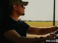 she stops for pleasure waiting for naughty trucker to fuck her wet pussy full video on site