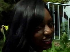 ebony beauty flaunts her massive natural tits