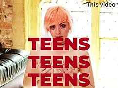 curvy teen next door slips in buttplug then rubs pussy to orgasm