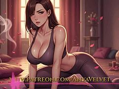 caught peeking? now watch my yoga turn into solo crossdressing cock tease show!