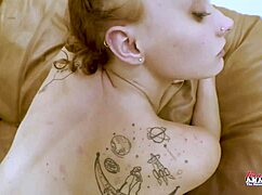 Skinny Ginger Luna Parish Deepthroats Cock Before Doggystyle Pussy Pounding and Facial Cumshot
