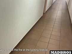 French Goth Trades Boyfriend Loyalty for Corridor Toilet Pounding