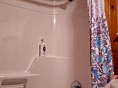 sneaky peek at me stripping down before jumping in the shower 🚿💦