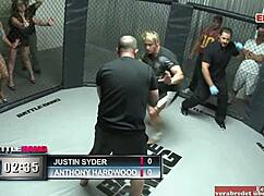 chubby brunette with huge tits gets pounded hard by fighter before facial