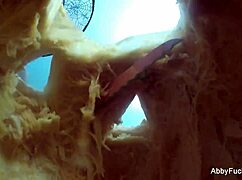 i love abigail mac's halloween pussy tease solo