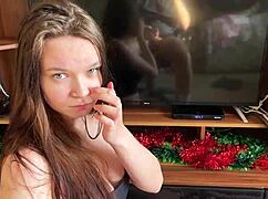 Stepsister Cleans House Then Sucks Stepbrother's Dick to Relieve His Erection!