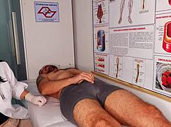 Monster Erection Bursts In Front Of Busty Nurse Now!!