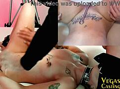 lolida chained up close bdsm anal hooked n toyed fuck machine pussy wiped wand clit