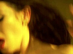 brunette milf with big tits rides monster cock hard