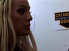 milf amy azurra tempts suspects with big tits and juicy ass on bed