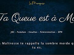 Your cock belongs to me! French femdom joi with dirty talk