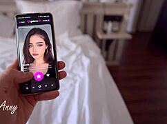 Why stare at your phone when I want your creampie bare inside me?