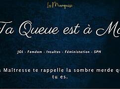 Your cock belongs to me! French femdom joi with dirty talk