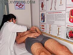 Monster Erection Bursts In Front Of Busty Nurse Now!!