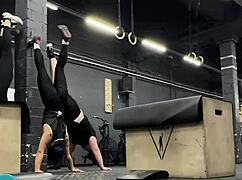 my usual crossfit workout keeps me sweating and strong