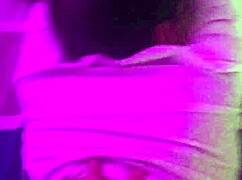 she's on her knees sucking cock with that huge ass swaying behind her