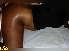 Ebony bbw with huge natural tits gets fucked doggystyle hairy pussy cums hard