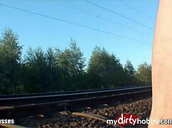 hey wanna fuck this short-haired amateur blonde outdoors?