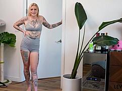 bratty goth stepsis sammystoner4 gets full body massage then bent over for rough pounding