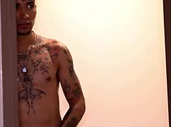 Stepmom Begs Stepson Not to Leave Her Naked in Shower with Big Tits Dripping