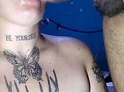 Amateur black latina lover bent over doggystyle anal assfucking craving cock in mouth and ass