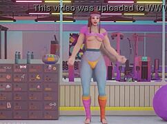sombra and brigitte's naughty workout with face sitting ass tits boobs