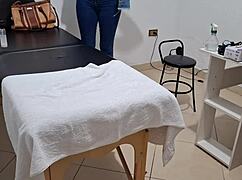 damn this real doctor gives me the hottest anal rectal exam with fingering and handjob on desk